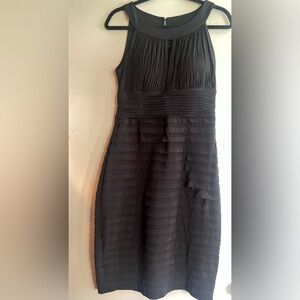 MELROSE black midi dress